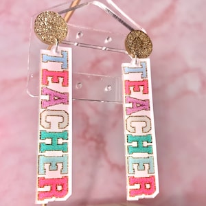teacher earrings, back to school earrings, Teacher appreciation gift, Teachers, cute earrings for teachers,