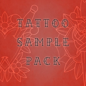 Tattoo Brush stamp for procreate Traditional tattoo flower tattoo floral stamp