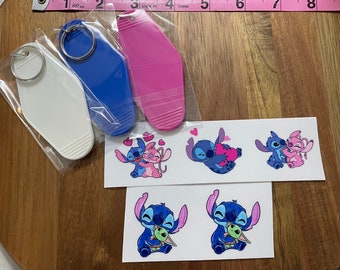 UV DTF,  DTF keychain kit  2” decals.