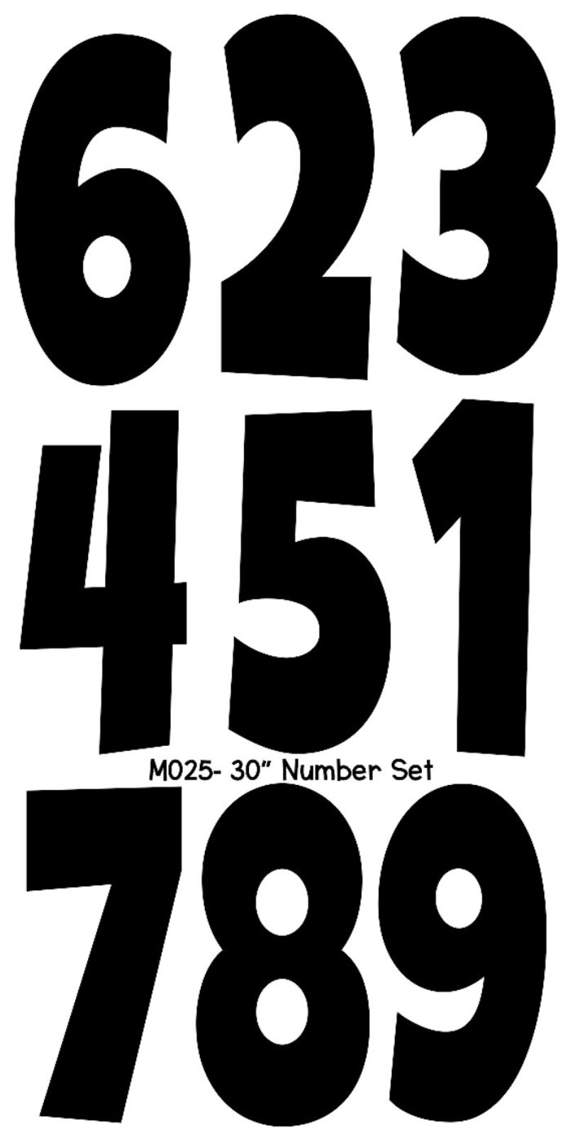 30 Inch Yard Card Number Set Etsy