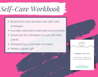 Self Care Journal | Wellness Workbook | Mental Health Planner | Self Care Workbook | Wellness Journal | Mindfulness Planner
