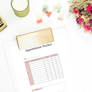 Appointment Tracker | Download Digital Appointment Tracker | Appointment Template | Instant Download Tracker | Editable Appointment Tracker