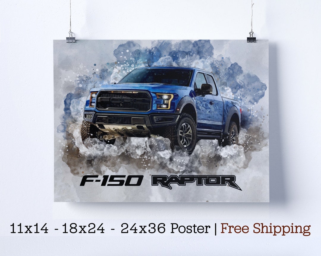 Ford F-150 Raptor Premium Poster IV - Etsy Ireland