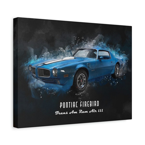 Pontiac Firebird | Matte Canvas Art