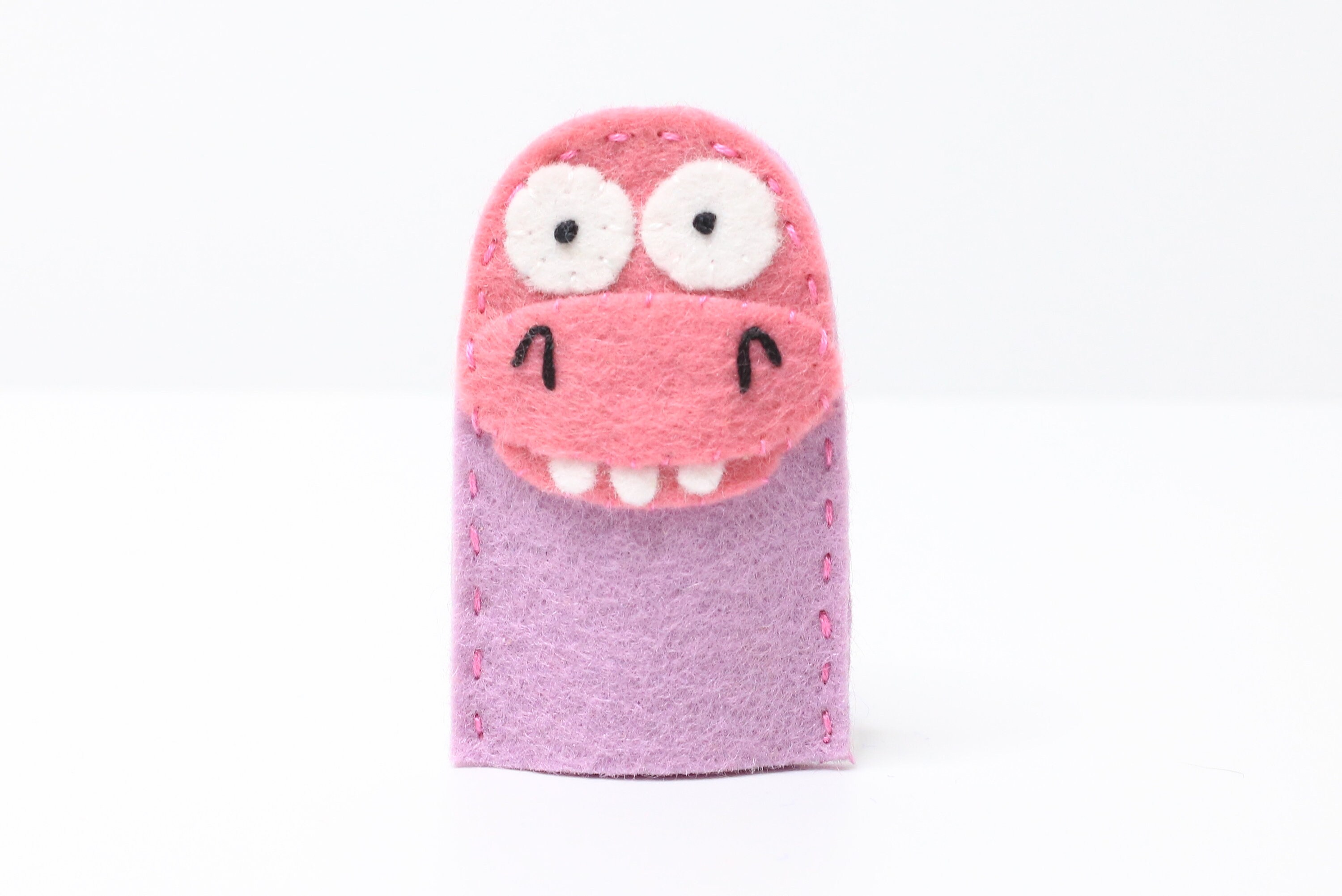 Cute Dinosaur Finger Puppet PDF Felt Pattern With SVG File Dinosaur