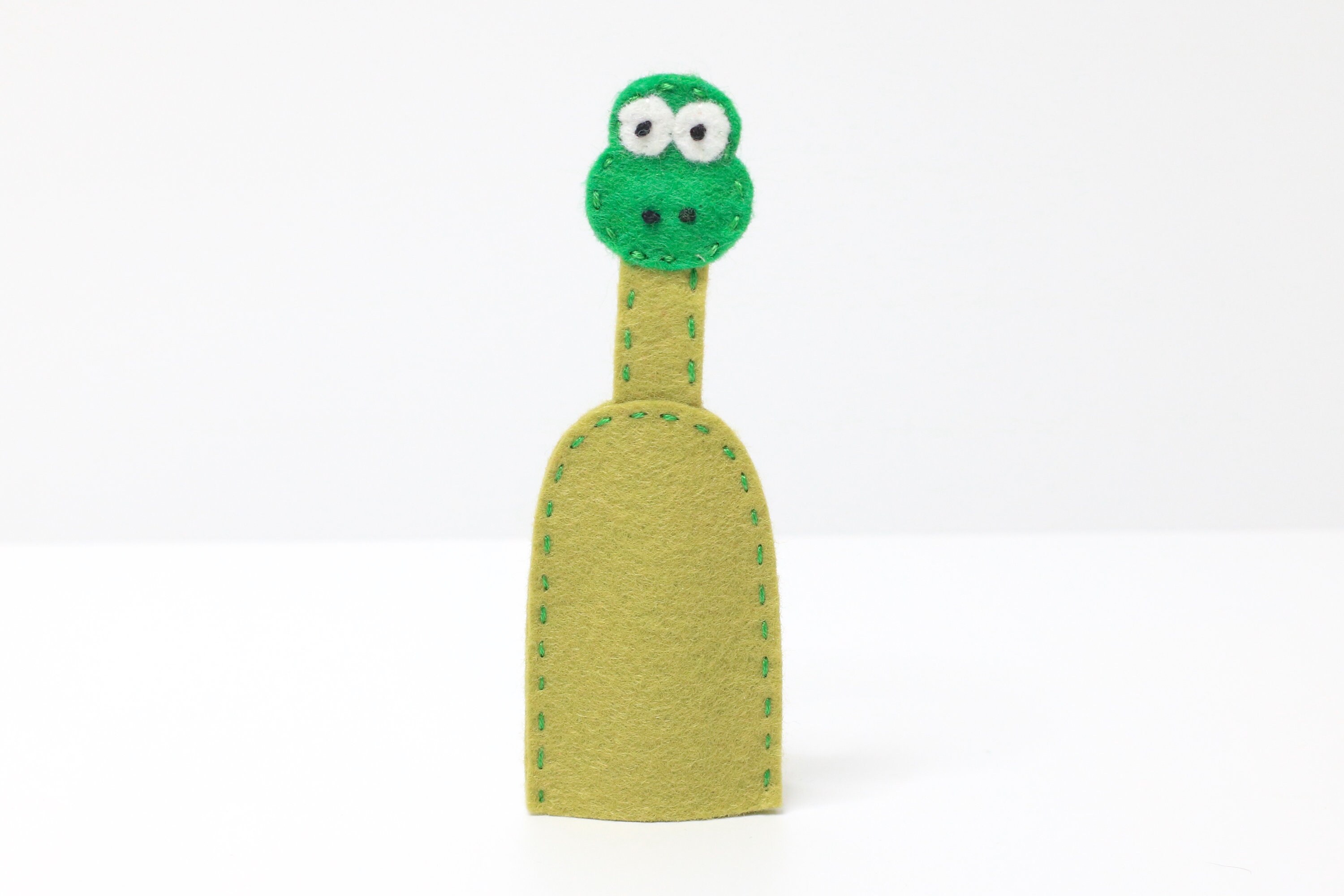 Cute Dinosaur Finger Puppet PDF Felt Pattern With SVG File Dinosaur