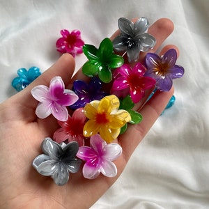 Haarspange Blume Mini Spange Flower Hairclaw Haarspange Haarclip Haarkralle I Lymoda I Mini Exotisch Sommer Bild 1