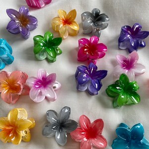 Haarspange Blume Mini Spange Flower Hairclaw Haarspange Haarclip Haarkralle I Lymoda I Mini Exotisch Sommer Bild 2