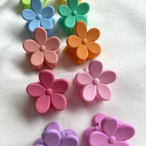 Haarspange Mini Spange Bunt Regenbogen Sommer Blume Hairclaw Haarspange Haarclip Haarkralle I Lymoda I Mini Dünne Haare Rosa Bild 8