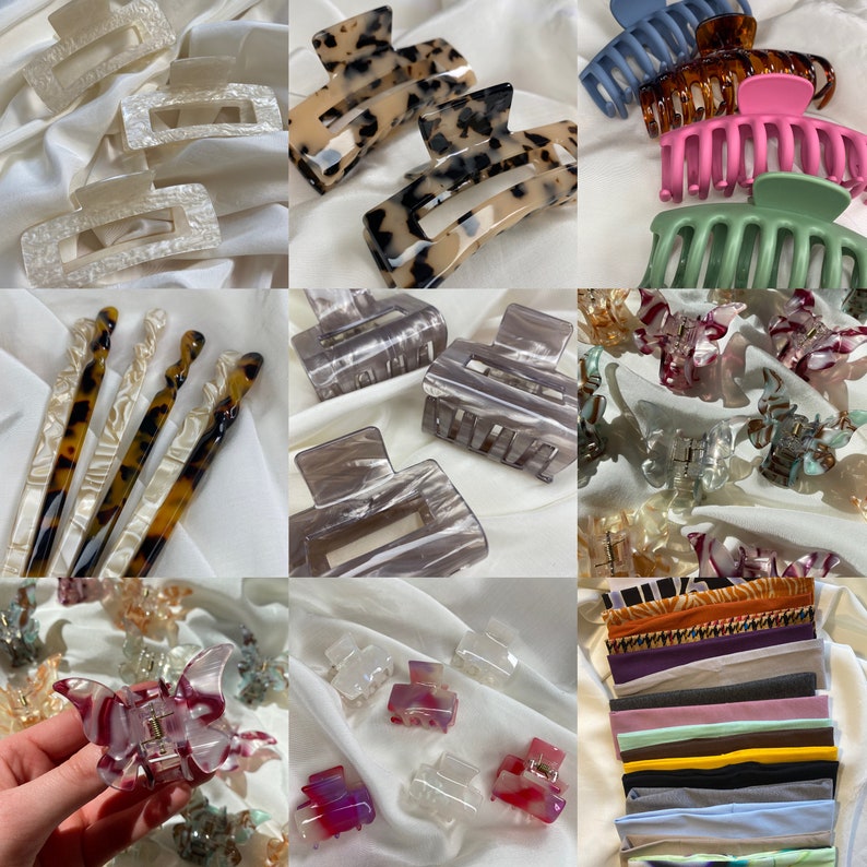 Mystery Überraschungs Paket Lymoda Haarspangen Scrunchies Schmuck Haarbänder Haartücher Jutebeutel Bild 4