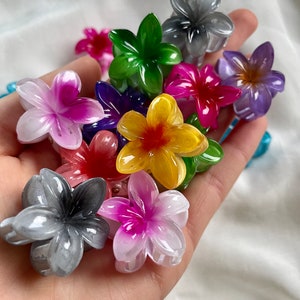 Haarspange Blume Mini Spange Flower Hairclaw Haarspange Haarclip Haarkralle I Lymoda I Mini Exotisch Sommer Bild 6