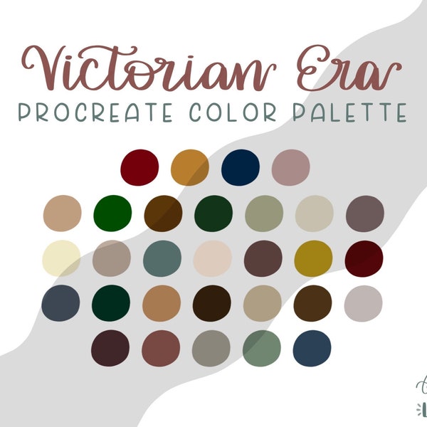 Victorian Era Color Palette | Procreate Palette | Victorian Style