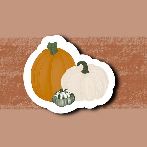 Pumpkin and Gourd Sticker | Fall | Autumn
