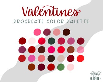 Valentine's Color Palette | Procreate Palette
