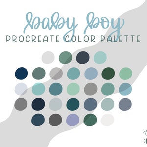 Baby Boy Color Palette | Procreate Palette | Boy Colors