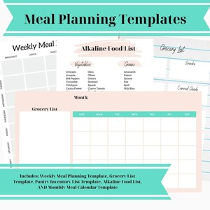 Weekly and Monthly Meal Planning Kit