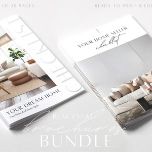 Real Estate Checklist Bundle: Dream Home & Seller Brochures (Digital Download)