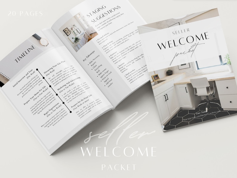 Real Estate Seller Packet Real Estate Marketing New Etsy
