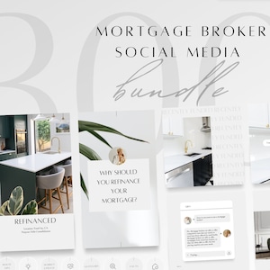 Bundle & SAVE: 300 Mortgage Broker Social Media Posts, Stories, Story Highlights | Instagram Facebook Content Marketing, Funded Refinanced