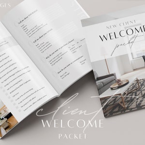 Real Estate Buyer Welcome Packet | real estate marketing new client, new buyer template, buyer survey, realtor content onboarding packet pdf