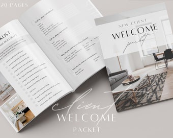 Real Estate Buyer Welcome Packet | real estate marketing new client, new buyer template, buyer survey, realtor content onboarding packet pdf