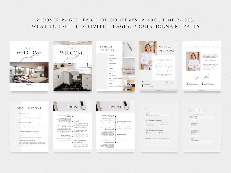 Real Estate Seller Packet Real Estate Marketing New Etsy