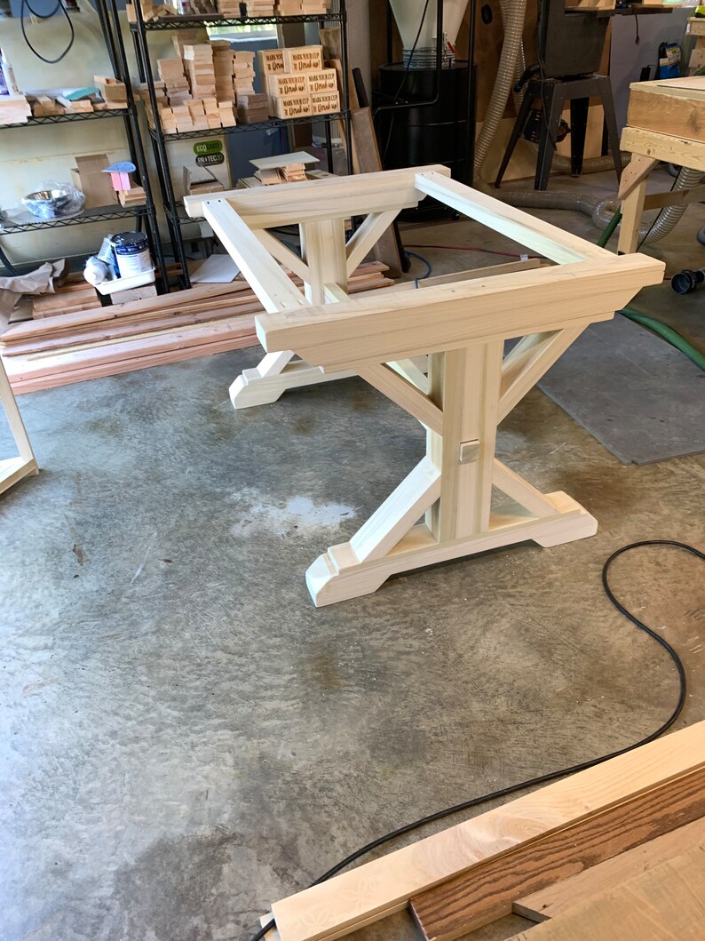 Trestle Table Legs Set of Two Dining Table Legs Etsy