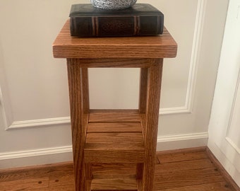 Rustic Plant Stand with two shelves