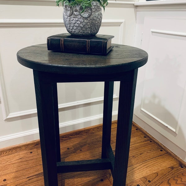 Oak End Table Etsy