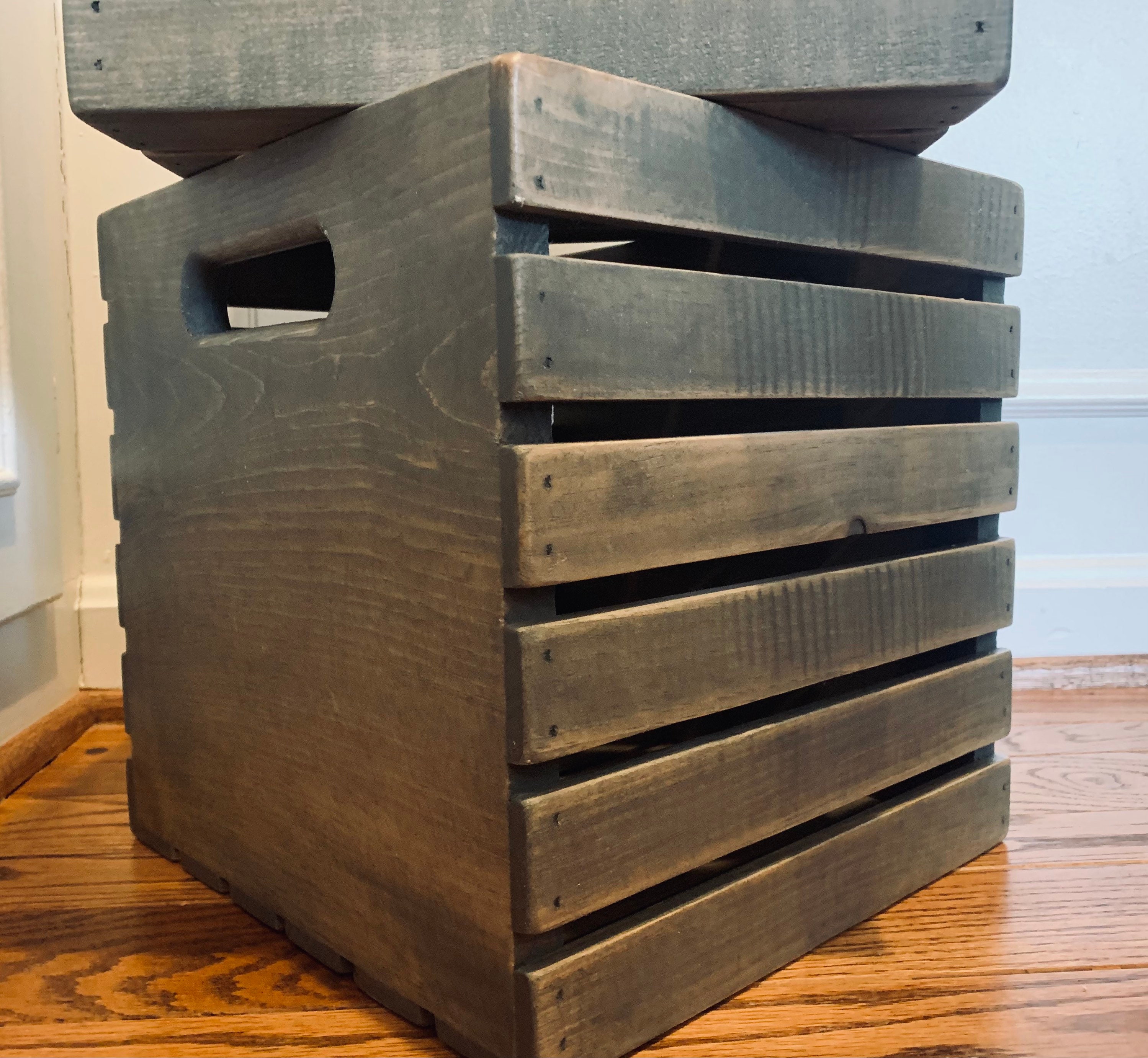 11 Cube crate Wood crate Storage crate Etsy