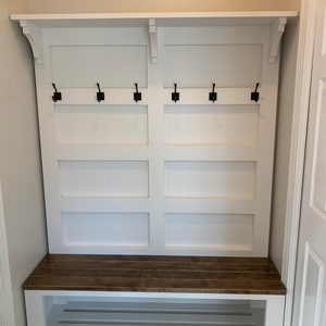 The Phoenix entryway bench | Hall tree | Coat rack | Mudroom locker