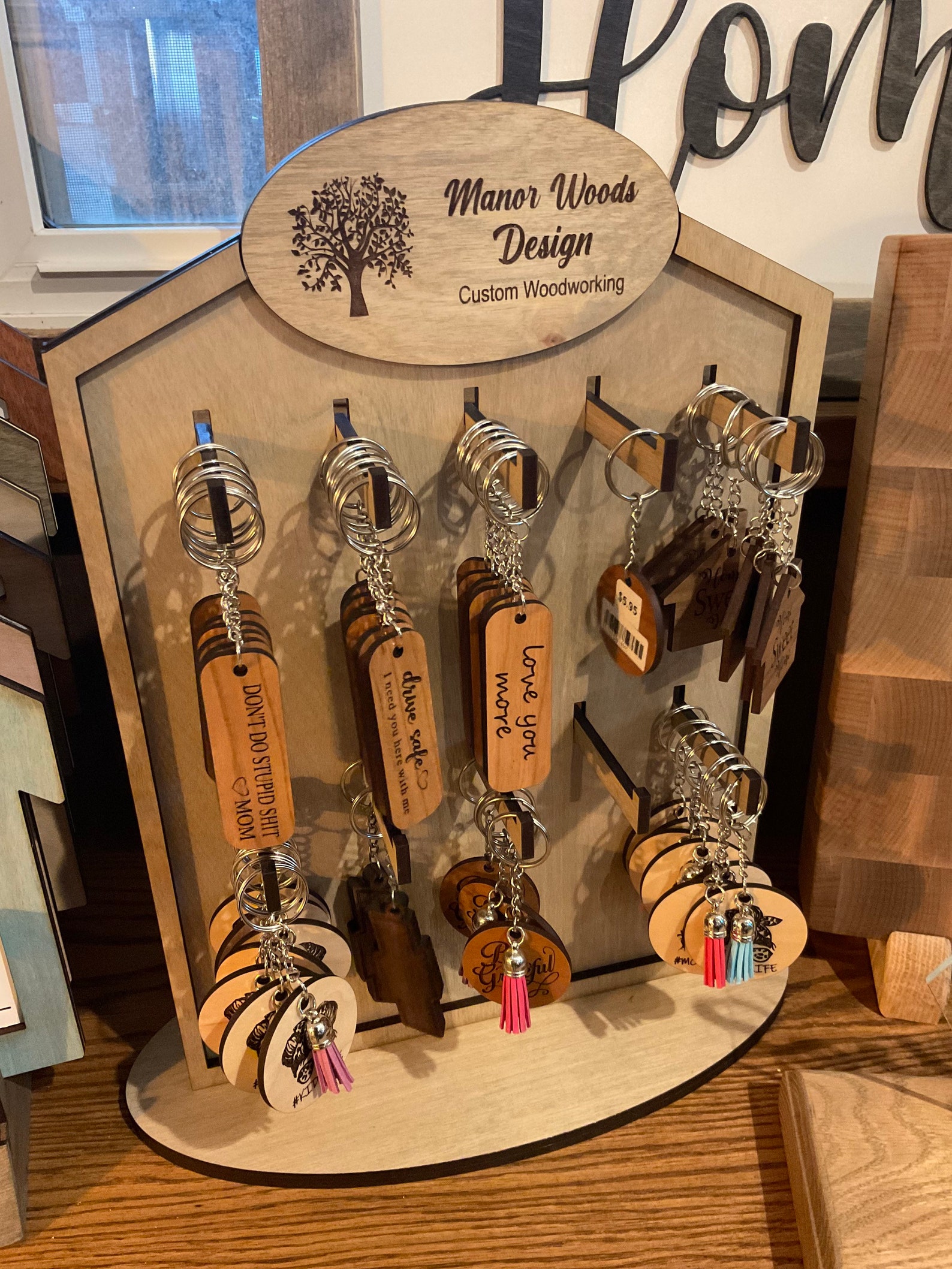 Keychain Display Stand Digital File Etsy