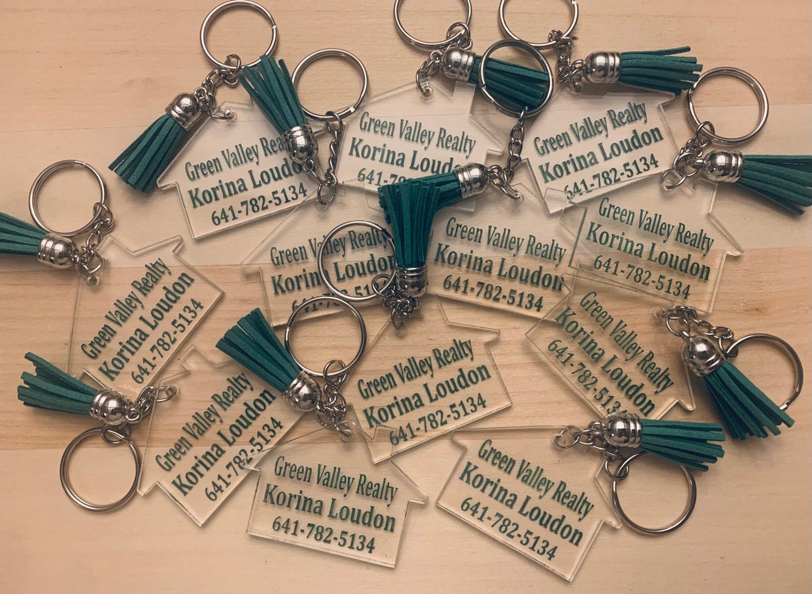 Realtor Keychain Personalized Keychain for Realtors Etsy