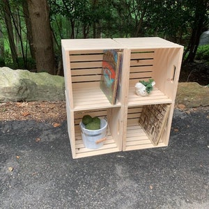 13&quot;x13&quot;x13&quot; cube crate | Wood crate | Vinyl record storage