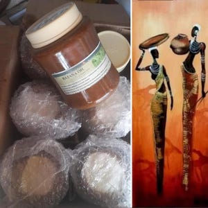 BATANA-olie 18 oz @ 34,99 | Natuurlijk Huisgemaakt | (Oorsprong: een dorp in West-Afrika, 3000 v. Chr.) |- Honduras-soort -|  GRATIS EXPRESS VERZENDING WERELDWIJD