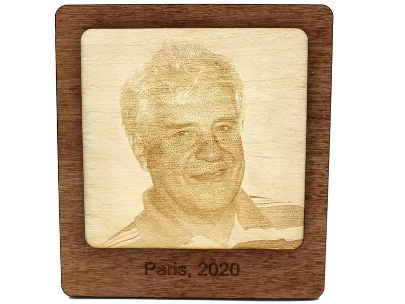 Wooden engraved photo picture frame personalized wood photo 5th Wooden engraved photo picture frame personalized wood photo 5th