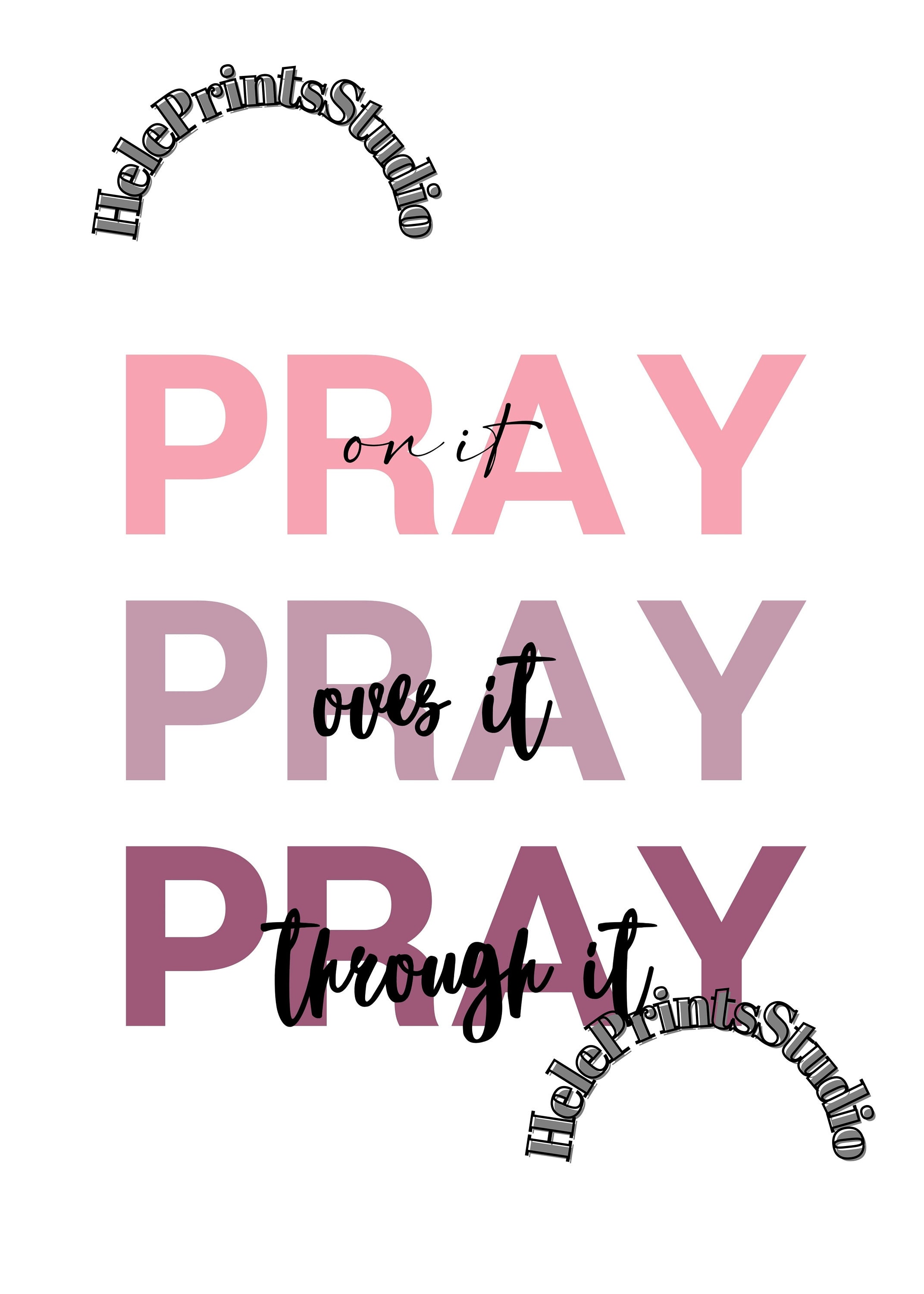 Pray On It / Jpg / PNG / PDF / SVG | Etsy