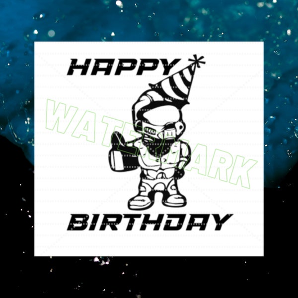 Happy Birthday Master Chief SVG, Halo svg, Gamer svg,  Birthday Cut Files, Digital Download