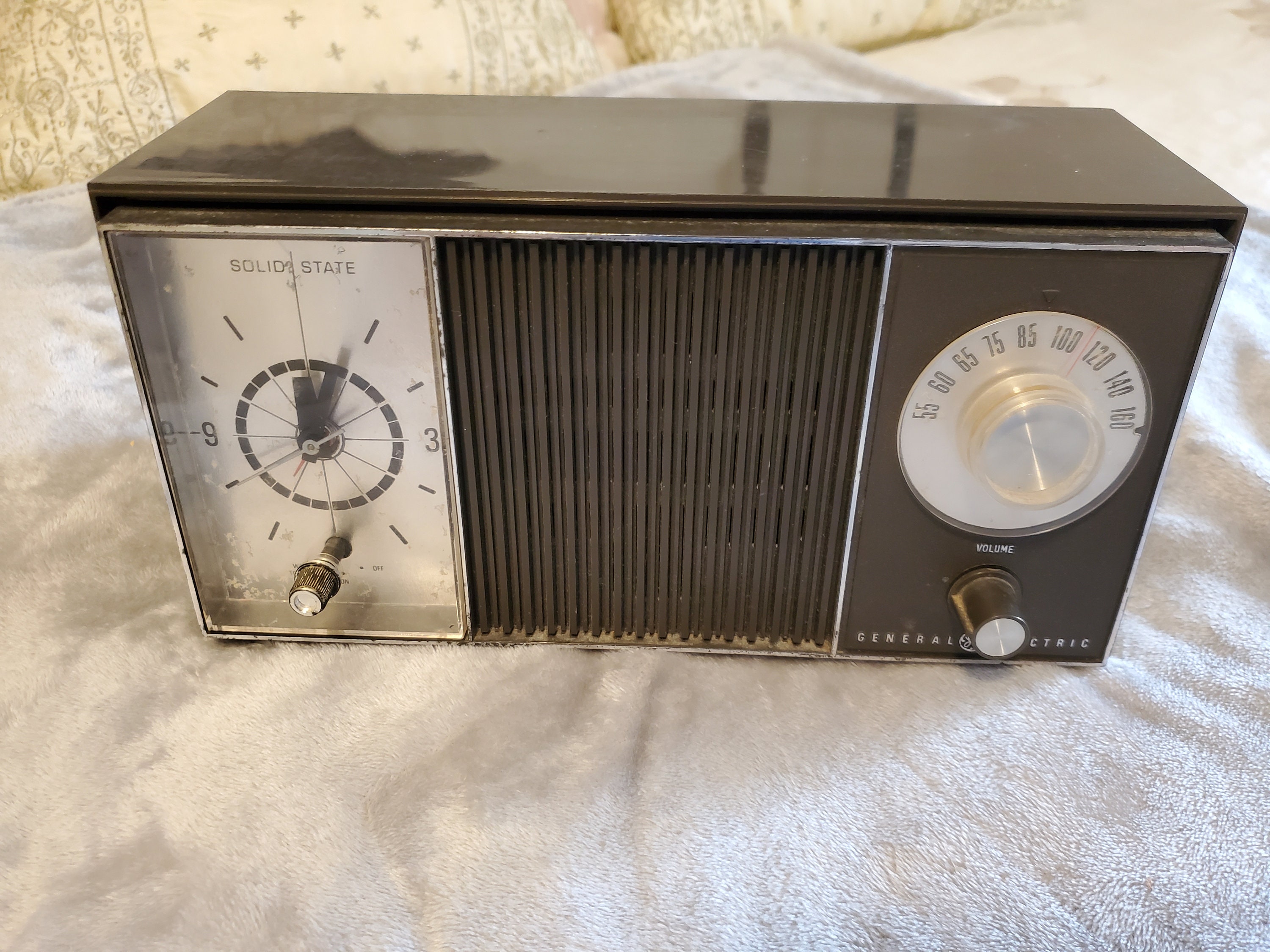 Hermosa radio reloj eléctrico general vintage en perfecto Etsy