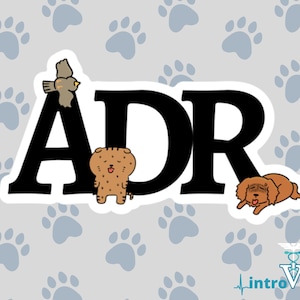 ADR Sticker,ain't Doing Right Sticker,vet Med Sticker,veterinary ...