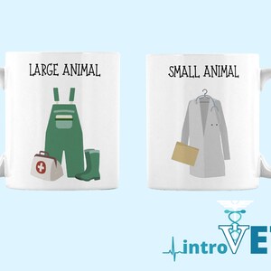 Veterinarian Mug, Veterinarian Coffee Mug, Vet Mug, Small Animal Vet, Large Animal Vet, Vet Tech Mug, Veterinary Student Mug, Veterinarian