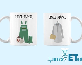 Veterinarian Mug, Veterinarian Coffee Mug, Vet Mug, Small Animal Vet, Large Animal Vet, Vet Tech Mug, Veterinary Student Mug, Veterinarian