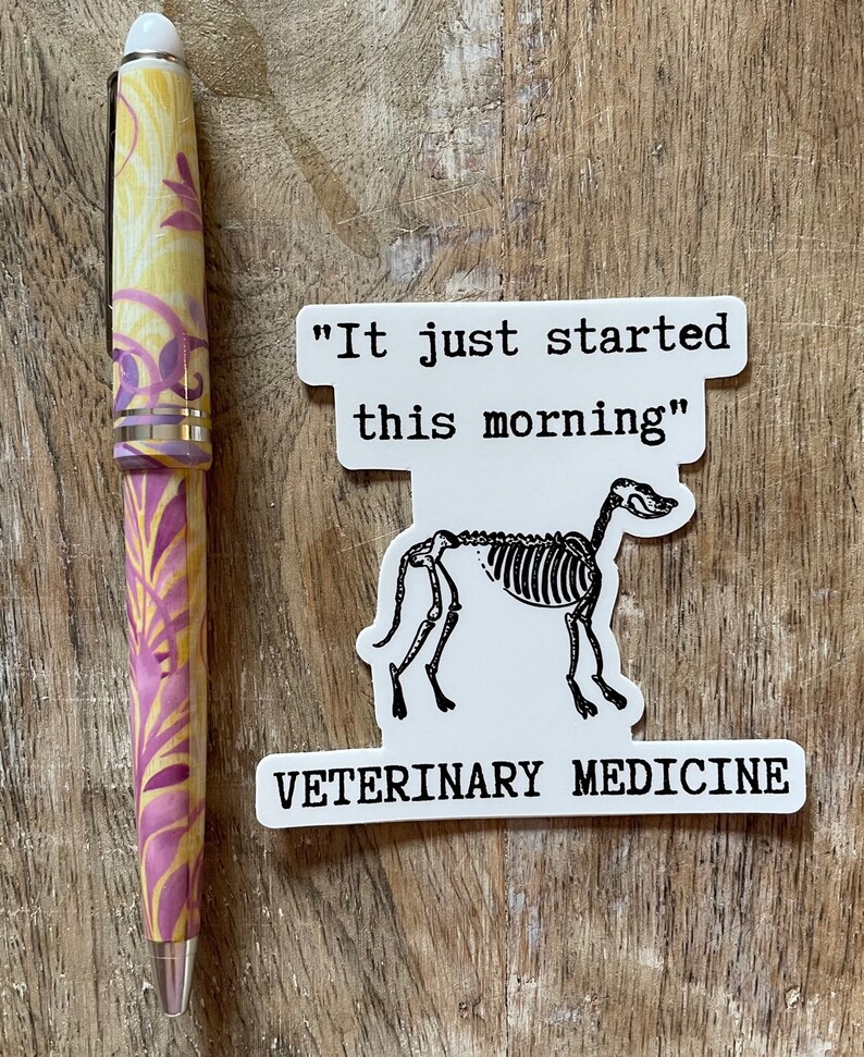 Veterinarian Sticker Dog Sticker Vet Tech Sticker Vet Etsy