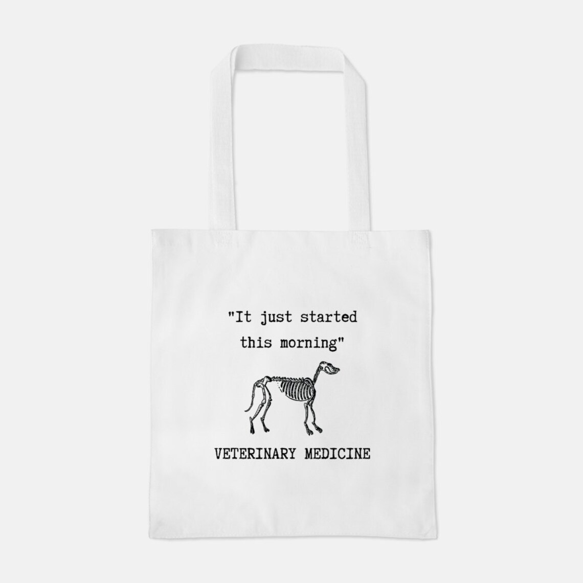 CafePress Vet Tech Canvas Tote Bag - Natural Reusable Shopping Bag, Professionally Printed - View #9