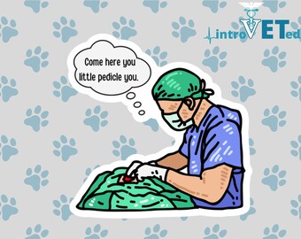Surgeon Sticker,Doctor Sticker,Veterinarian Sticker, Medical Student Sticker,Vet Student Sticker, MD Sticker, DVM Sticker,Vet,DO Sticker,Vet