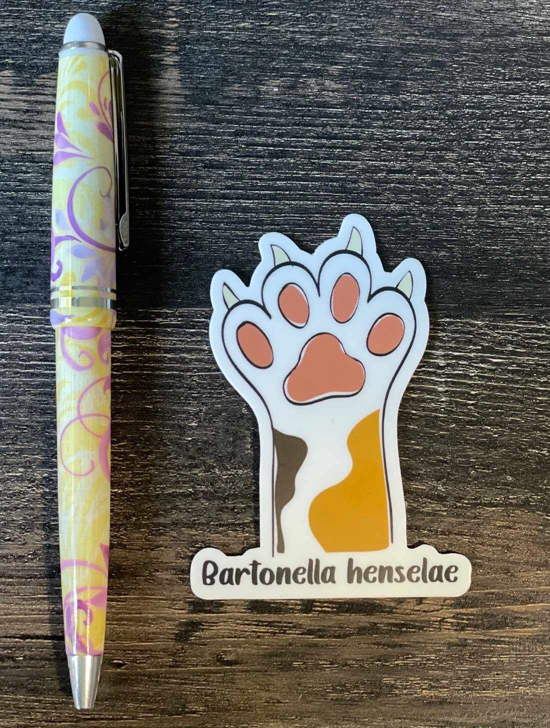 Cat Scratch Fever Sticker, Veterinarian Sticker, Vet Tech Sticker, Vet ...