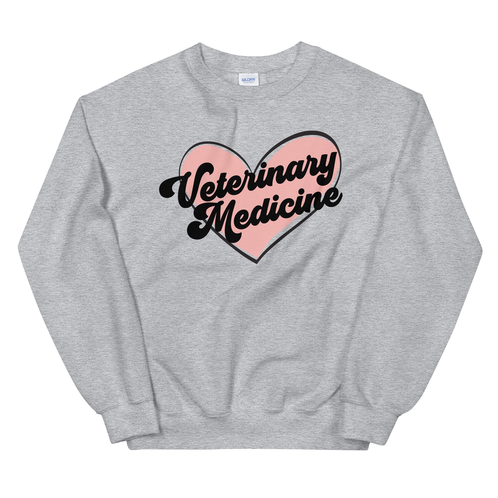 I Love Veterinary Medicine Unisex Sweatshirtveterinarian Etsy