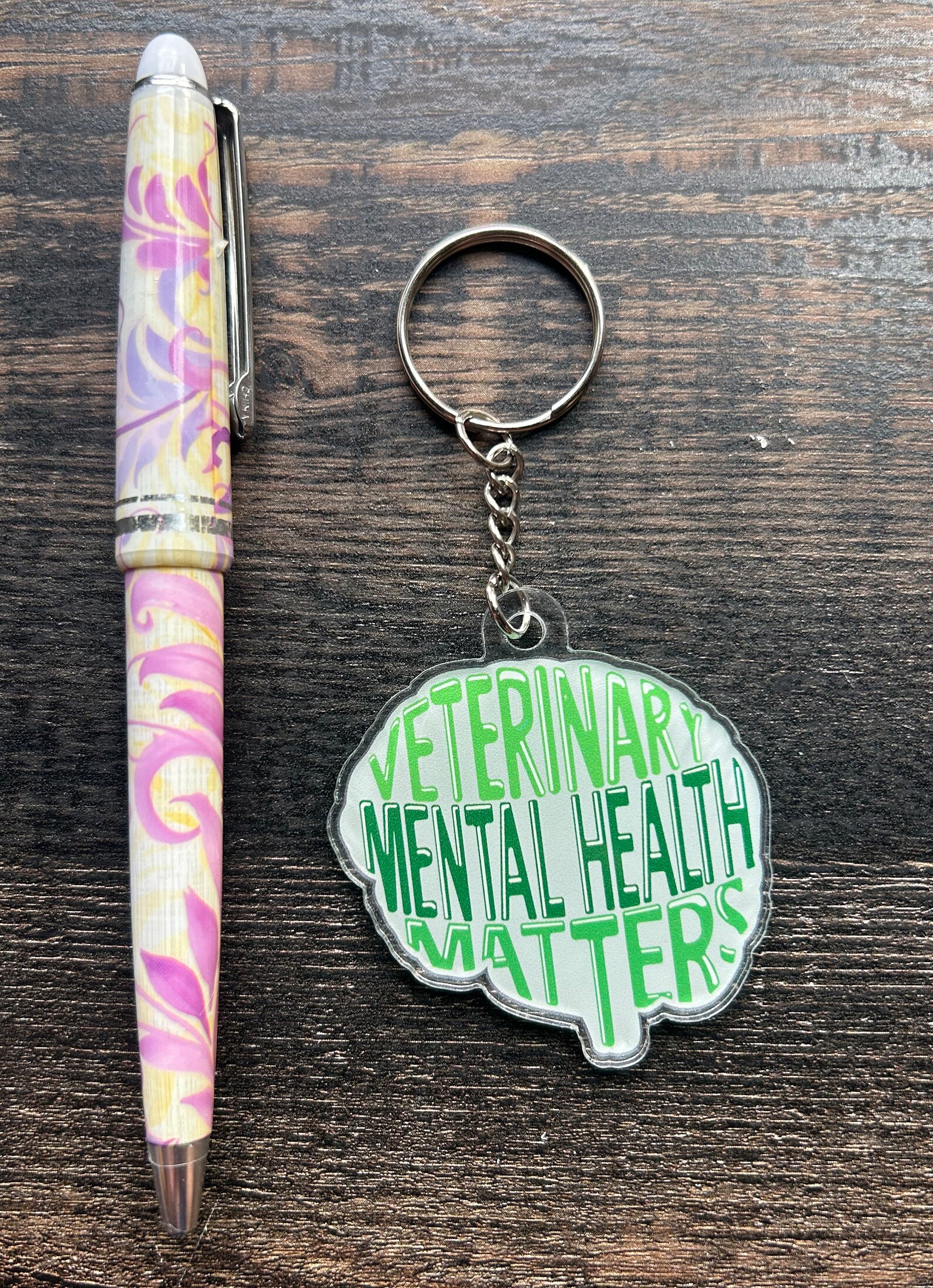 Key Chain Veterinary Veterinary Mental Health Matters Keychain,veterinary Keychain ...