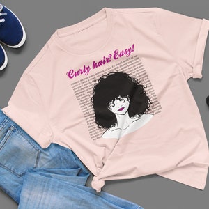 Curly Hair Routine T-Shirt, Naturally Curly Hair Shirt, Gift For Women With Crazy Curly Hair, Natural Hair, Wild Hair, Curly Girl Method