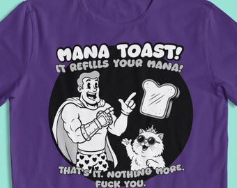 Mana Toast Dungeon Crawler Carl T-Shirt, Retro Animation Tee, Unisex Soft Cotton Shirt